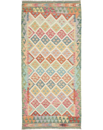 Tappeto Kilim Afghanistan marrone 102x216