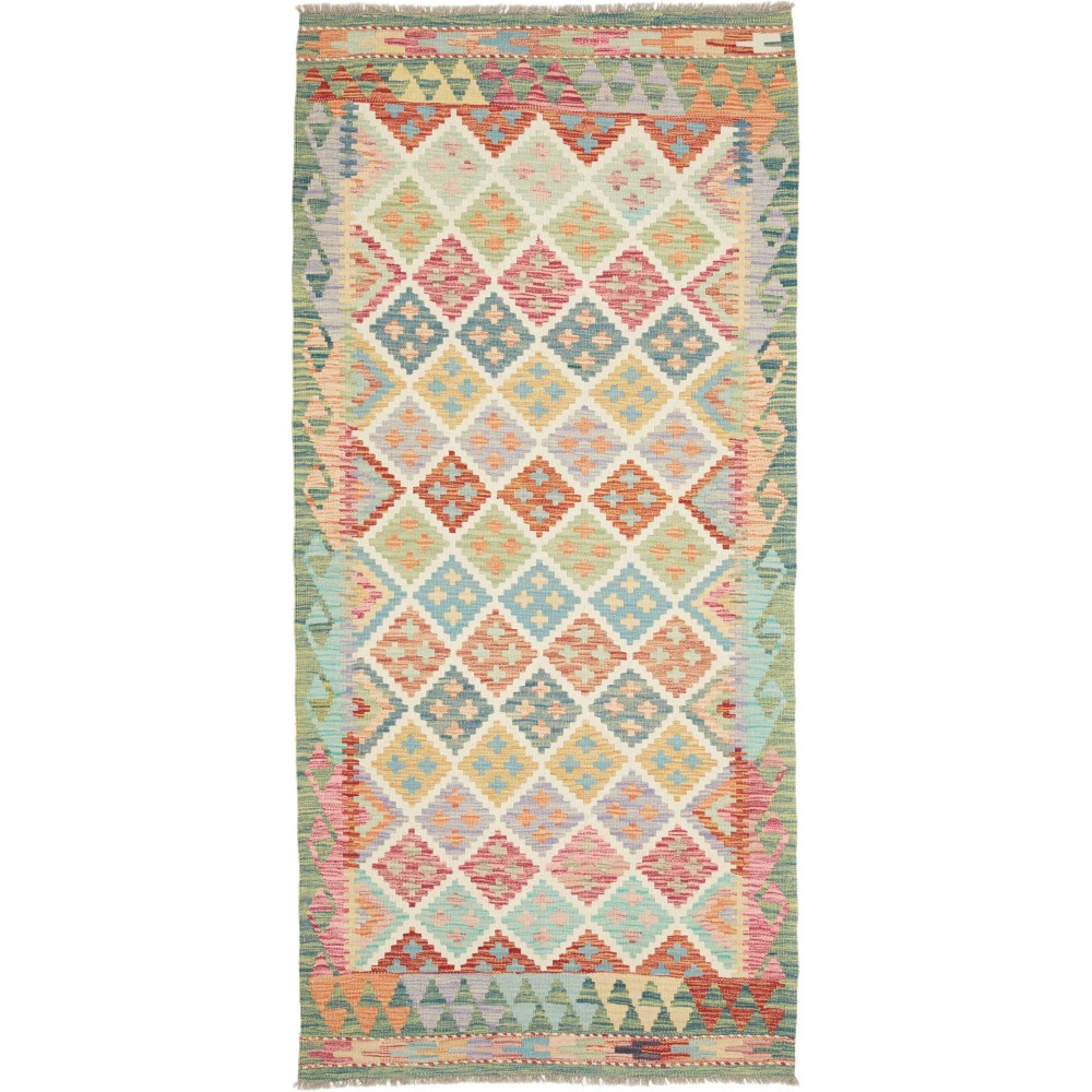 Tappeto Kilim Afghanistan marrone 102x216