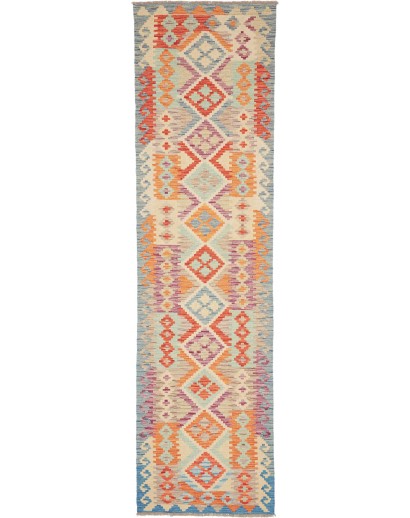 Tappeto Kilim Afghanistan marrone 80x297
