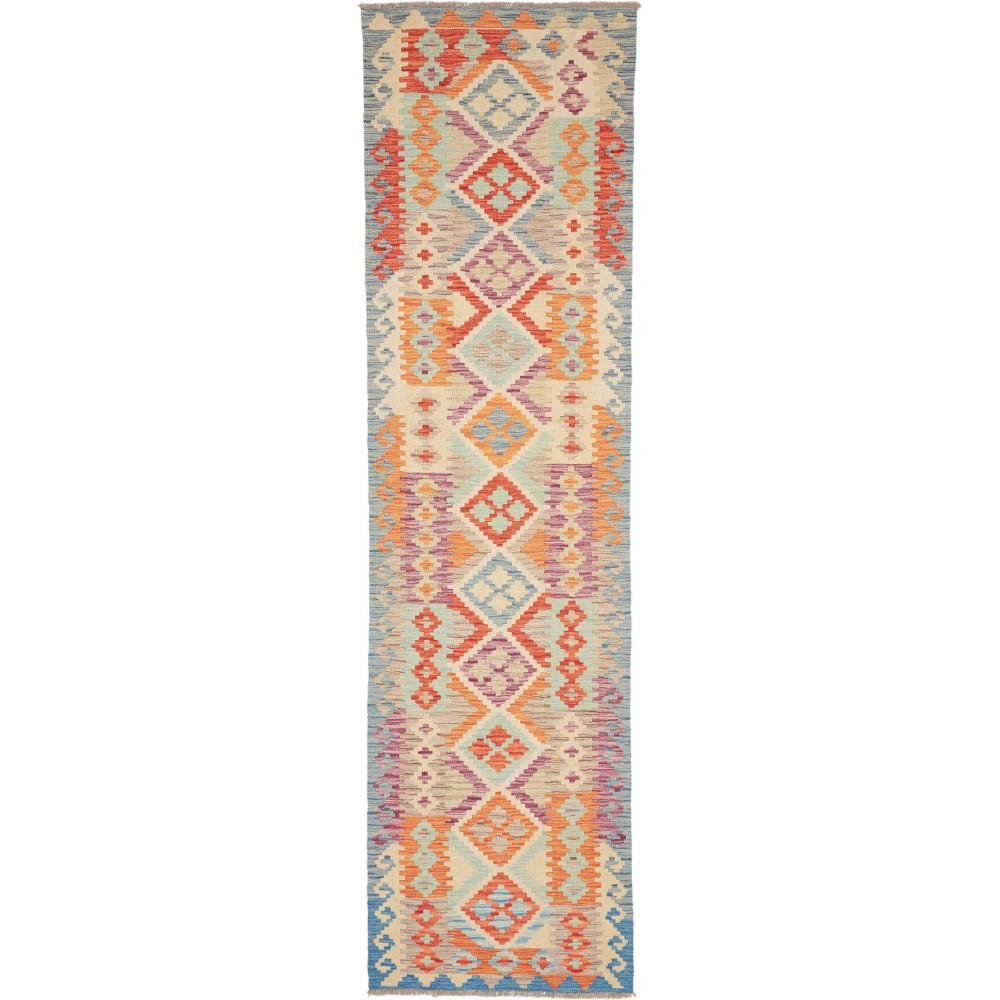 Tappeto Kilim Afghanistan marrone 80x297