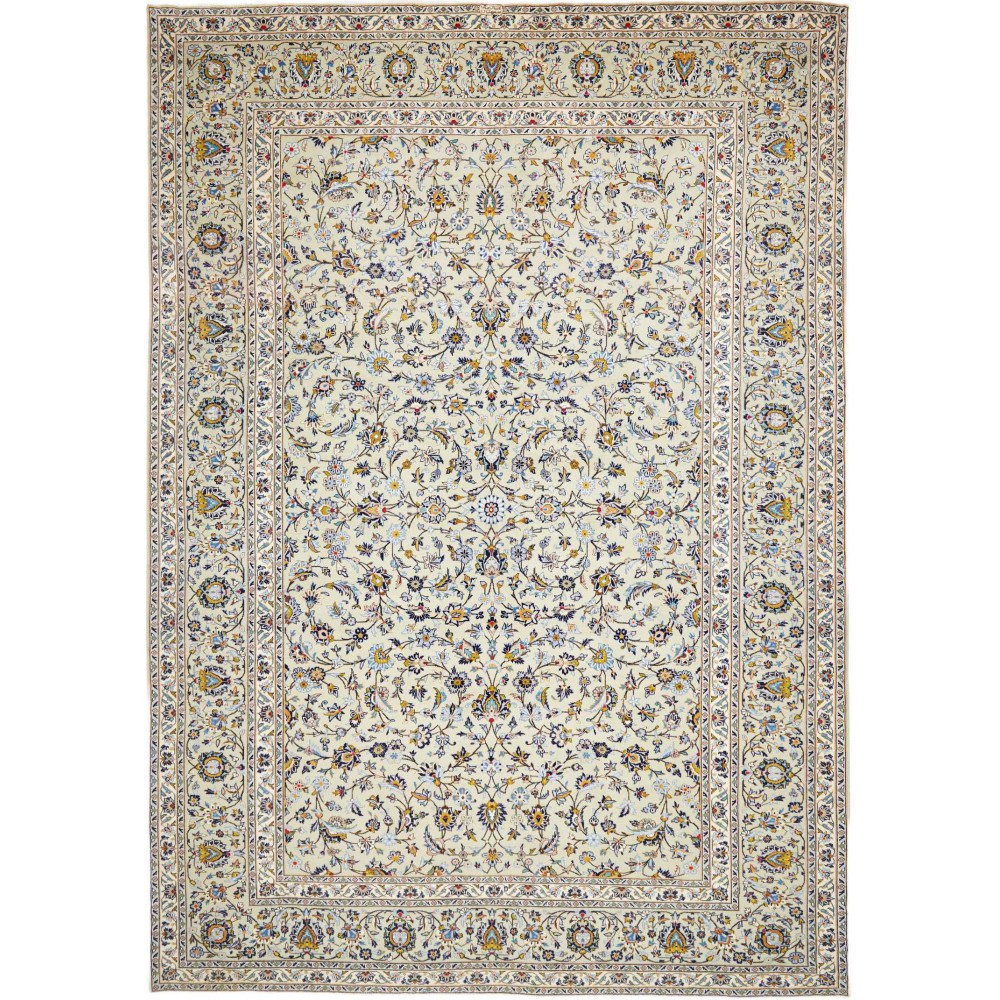 Tappeto Kashan Persia bianco 310x438
