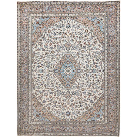 Tappeto Kashan Persia beige grigio 305x395