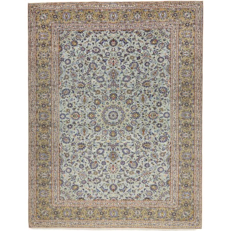 Tappeto Kashan Fine Persia azzurro verde 290x374