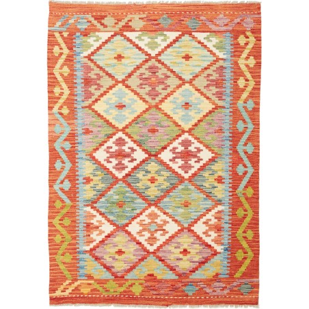 Tappeto Kilim Afghanistan marrone 104x145