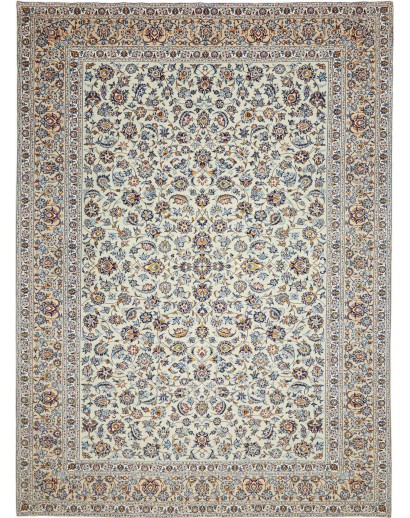 Tappeto Kashan Fine Persia beige grigio 308x416