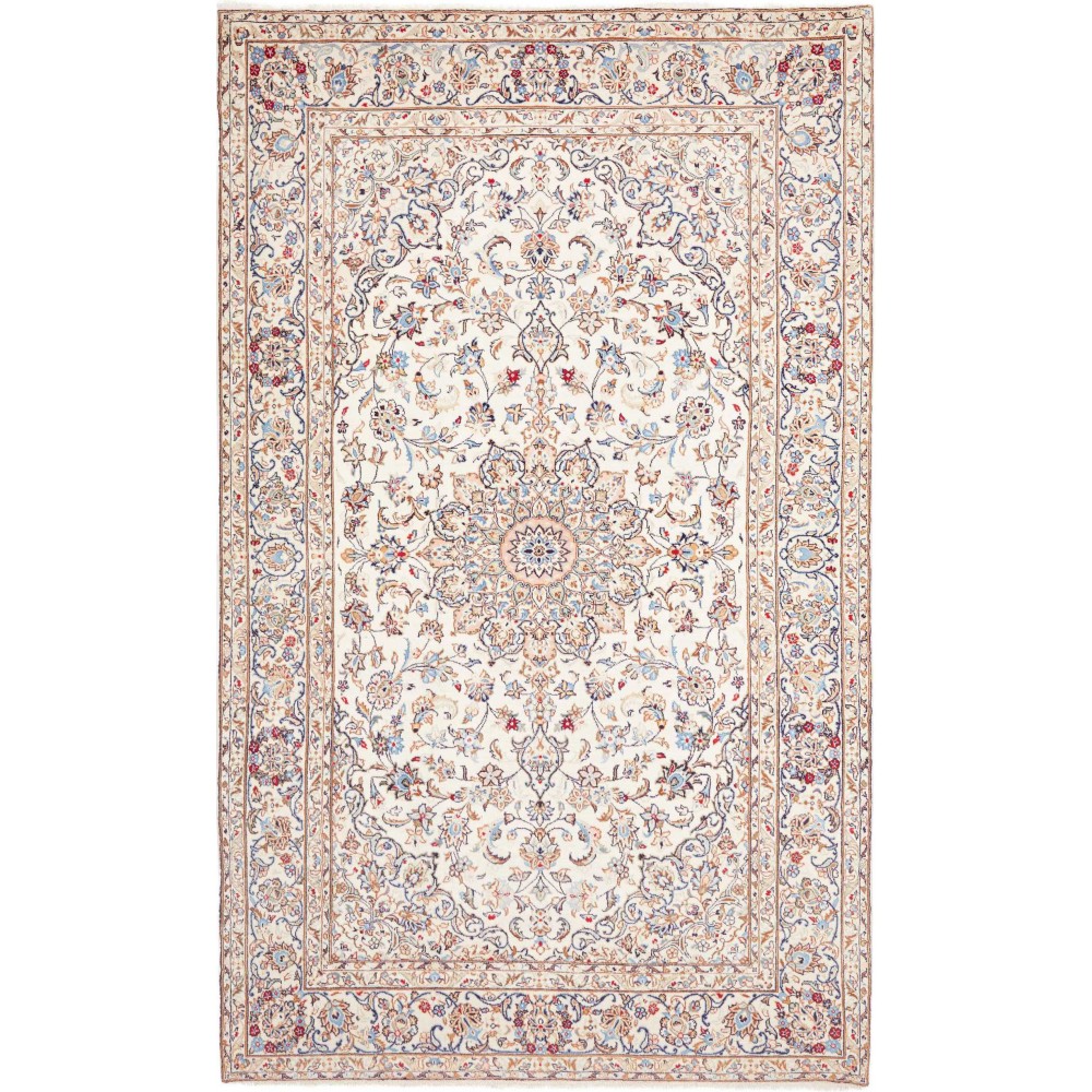 Tappeto Kashan Fine Persia bianco marrone 195x324