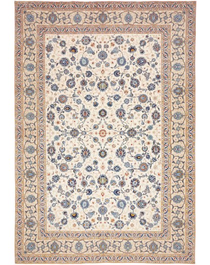 Tappeto Kashan Fine Persia bianco marrone 284x413