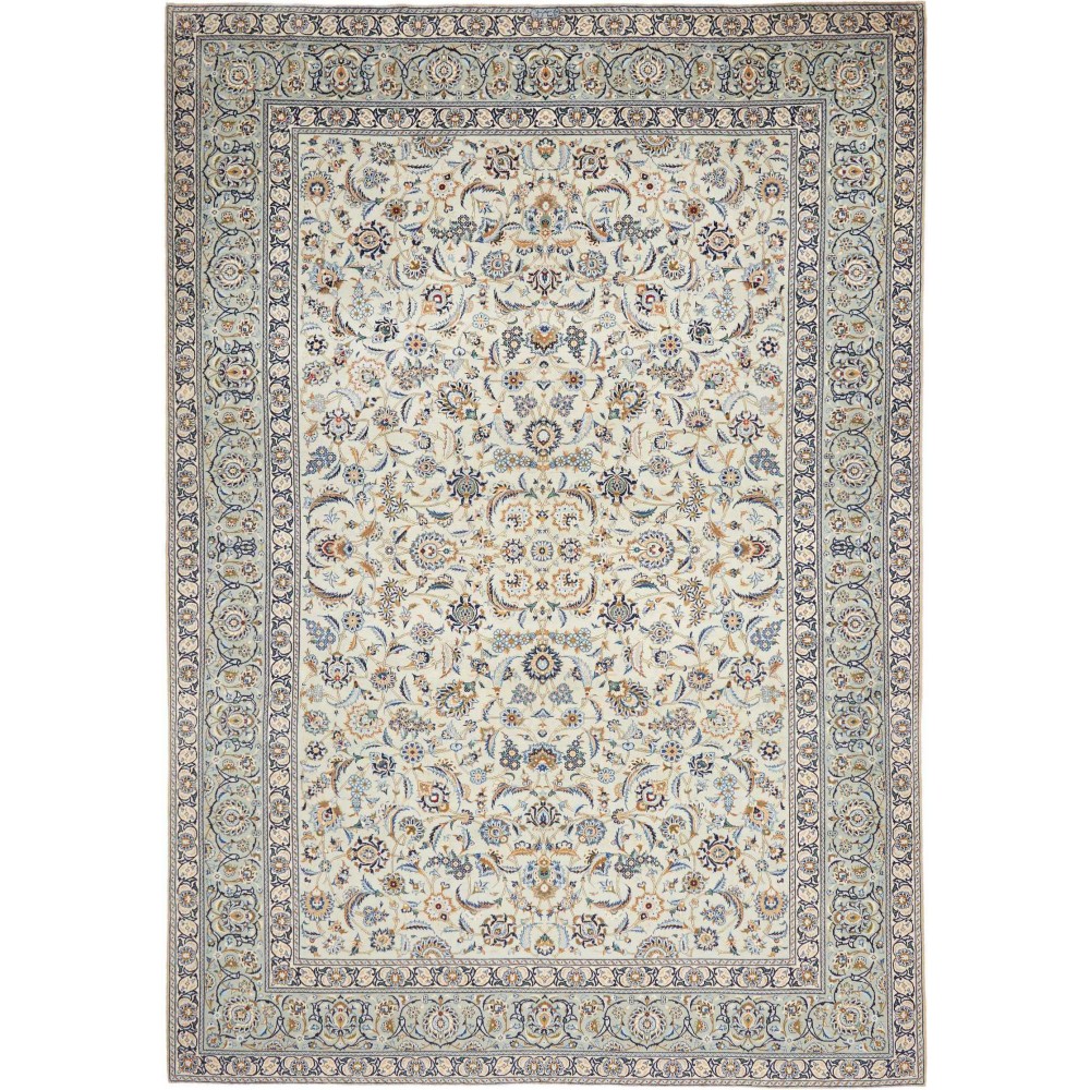 Tappeto Kashan Fine Persia beige bianco 273x388
