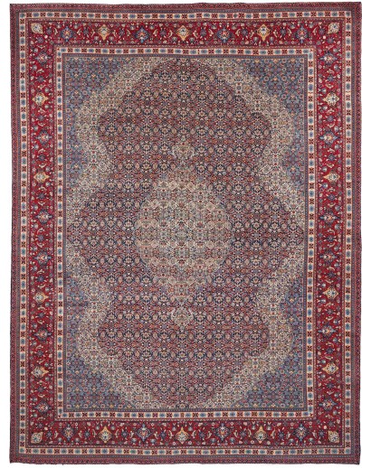 Tappeto Sarough Persia azzurro grigio 305x400