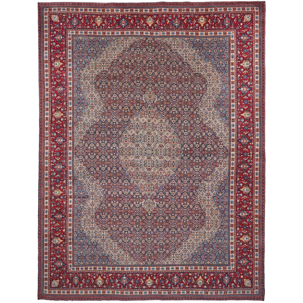 Tappeto Sarough Persia azzurro grigio 305x400