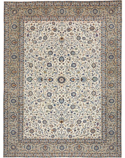 Tappeto Kashan Persia beige verde 315x415