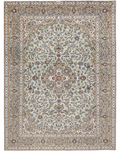 Tappeto Kashan Persia beige verde 305x410