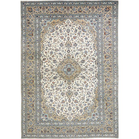 Tappeto Kashan Persia beige bianco 247x356