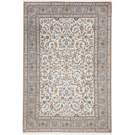 Tappeto Kashan Persia bianco verde 235x342