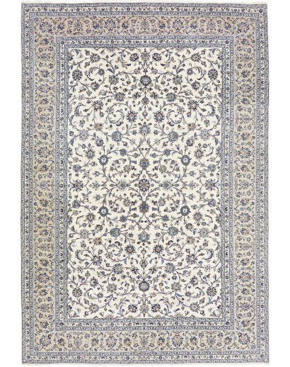 Tappeto Kashan Persia bianco grigio 245x360