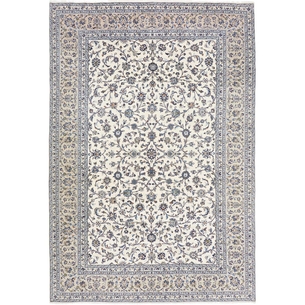 Tappeto Kashan Persia bianco grigio 245x360