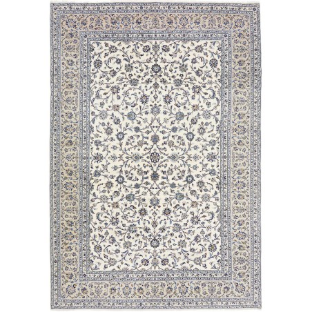 Tappeto Kashan Persia bianco grigio 245x360