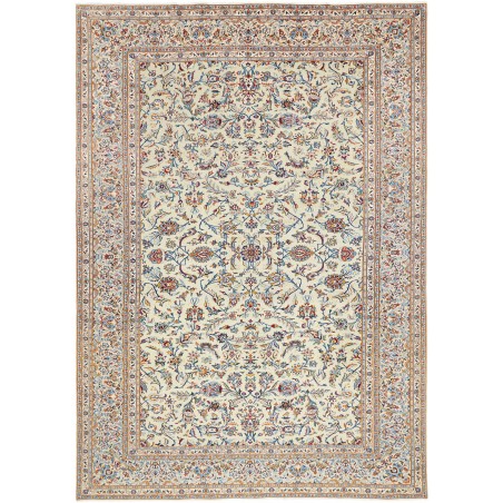 Tappeto Kashan Persia bianco marrone 248x353