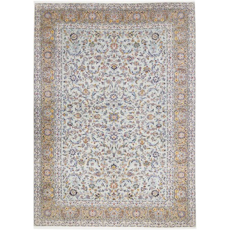 Tappeto Kashan Persia beige bianco 275x388