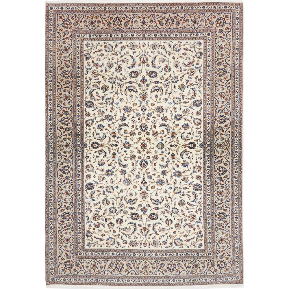 Tappeto Kashan Persia bianco verde 250x360