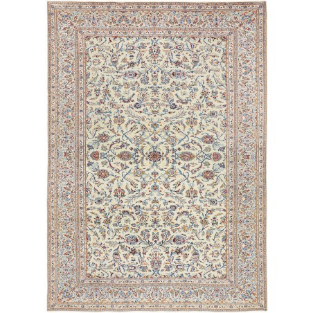 Tappeto Kashan Persia bianco grigio 250x350