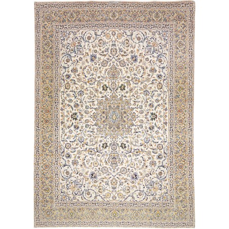Tappeto Kashan Persia bianco marrone 300x427