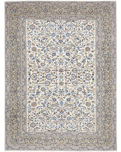 Tappeto Kashan Persia bianco grigio 235x310