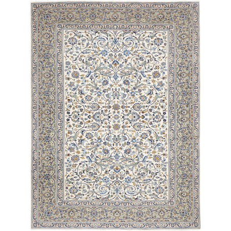 Tappeto Kashan Persia bianco grigio 235x310