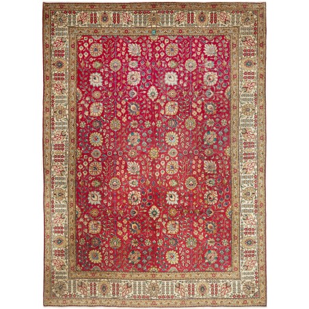 Tappeto Tabriz Persia marrone giallo 296x400