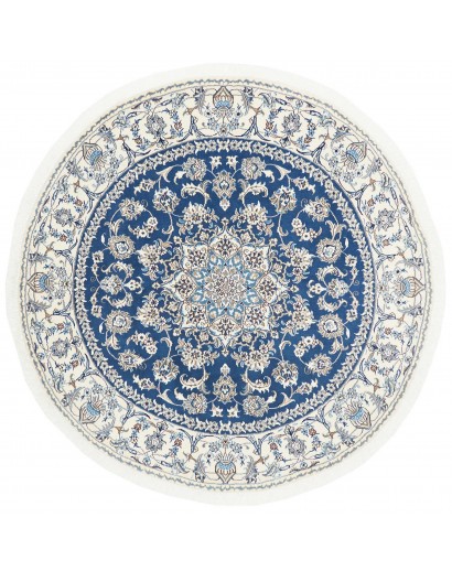 Tappeto Nain Kashmar Persia grigio blu 200x200