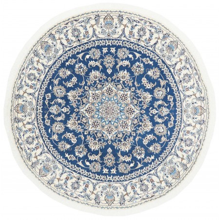 Tappeto Nain Kashmar Persia grigio blu 200x200