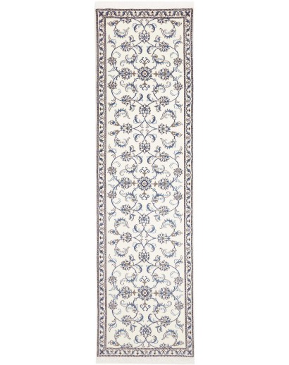 Tappeto Nain Kashmar Persia beige azzurro 80x295