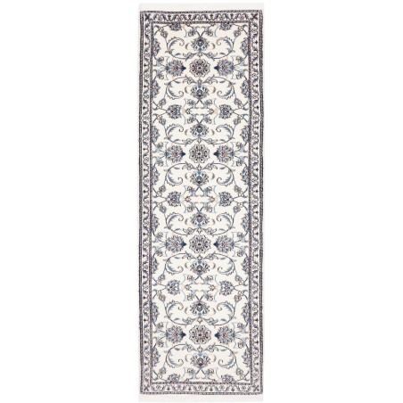 Tappeto Nain Kashmar Persia bianco grigio 77x253
