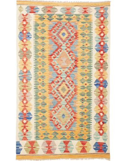 Tappeto Kilim Afghanistan marrone 98x162