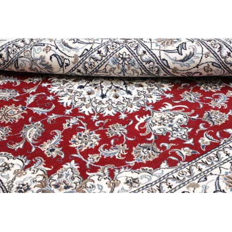 Tappeto Nain Kashmar Persia bianco grigio 196x193