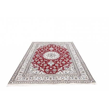 Tappeto Nain Kashmar Persia bianco marrone 167x247