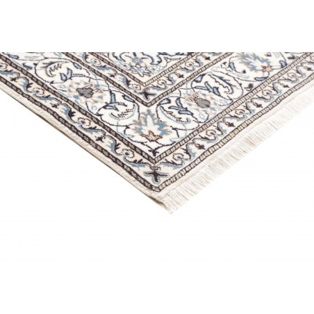 Tappeto Nain Kashmar Persia bianco marrone 167x247