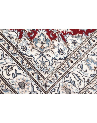 Tappeto Nain Kashmar Persia bianco marrone 167x247