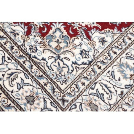 Tappeto Nain Kashmar Persia bianco marrone 167x247