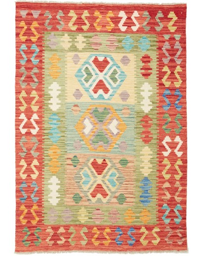 Tappeto Kilim Afghanistan marrone 102x148