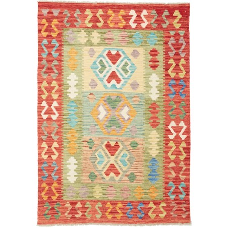 Tappeto Kilim Afghanistan marrone 102x148