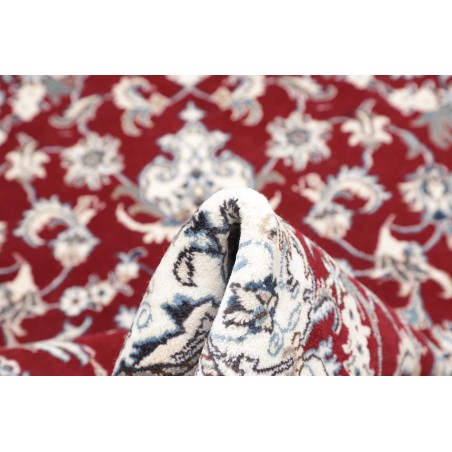 Tappeto Nain Kashmar Persia bianco marrone 167x247