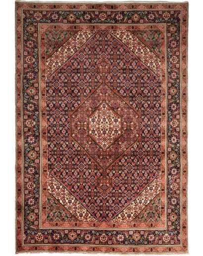 Tappeto Tabriz Persia marrone arancione 200x290