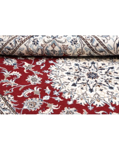 Tappeto Nain Kashmar Persia bianco marrone 167x247