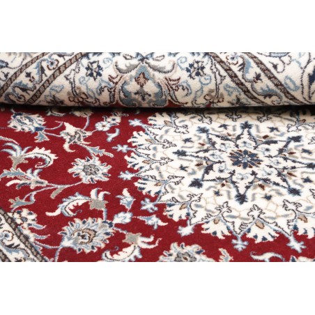 Tappeto Nain Kashmar Persia bianco marrone 167x247