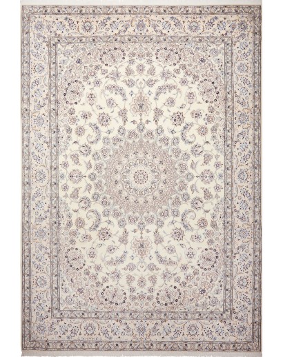 Tappeto Nain 9La Persia bianco azzurro 246x360
