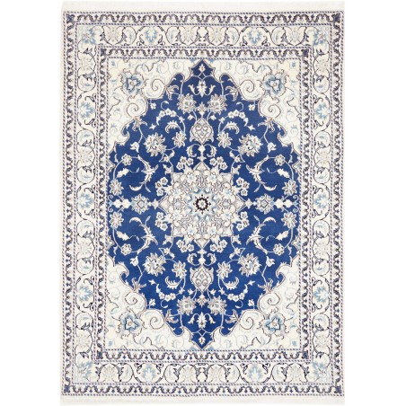 Tappeto Nain Kashmar Persia blu 168x233