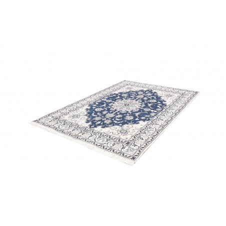 Tappeto Nain Kashmar Persia blu 168x233