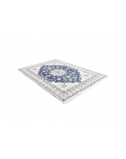 Tappeto Nain Kashmar Persia blu 168x233