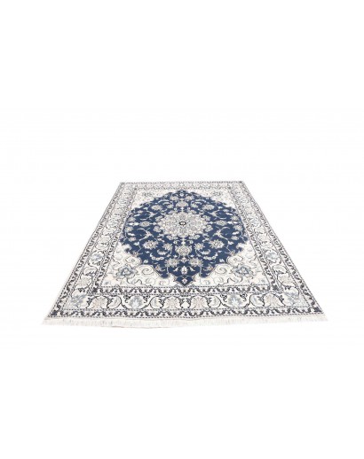 Tappeto Nain Kashmar Persia blu 168x233